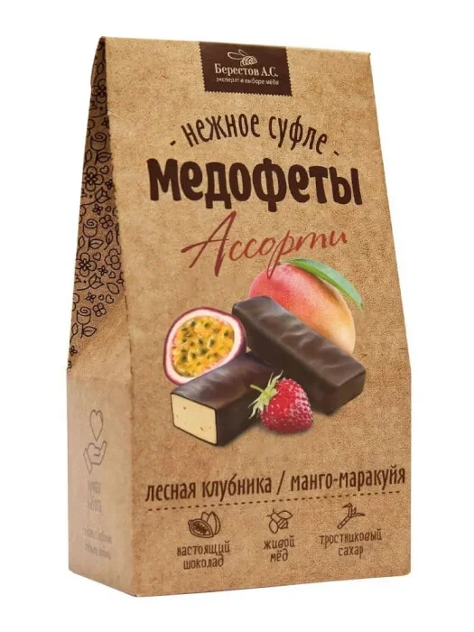  Берестов Медофеты Манго маракуйя и клубникой,150г    в Махачкале