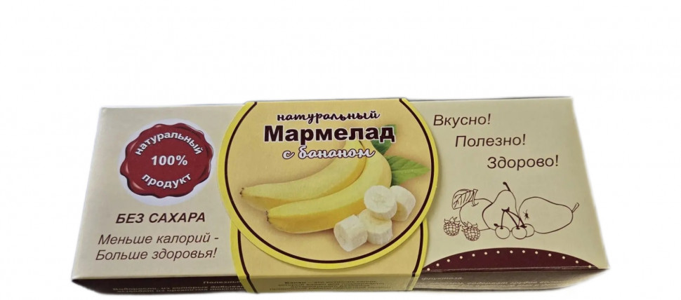  Мармелад натуральный "Банан" 140г  в Махачкале