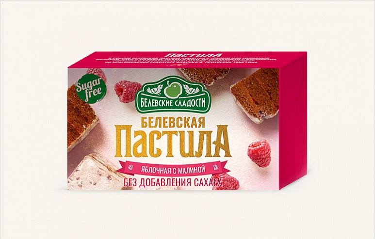  Пастила  200г диетическая с МАЛИНОЙ, НОВЫЙ ФОРМАТ (4*50г)   в Махачкале