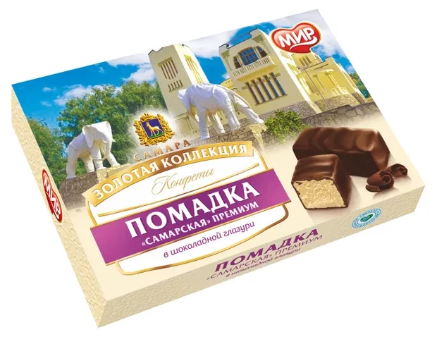  КФ МИР Помадка ШОКОЛАДНОЙ ГЛАЗУРИ 145г  в Махачкале
