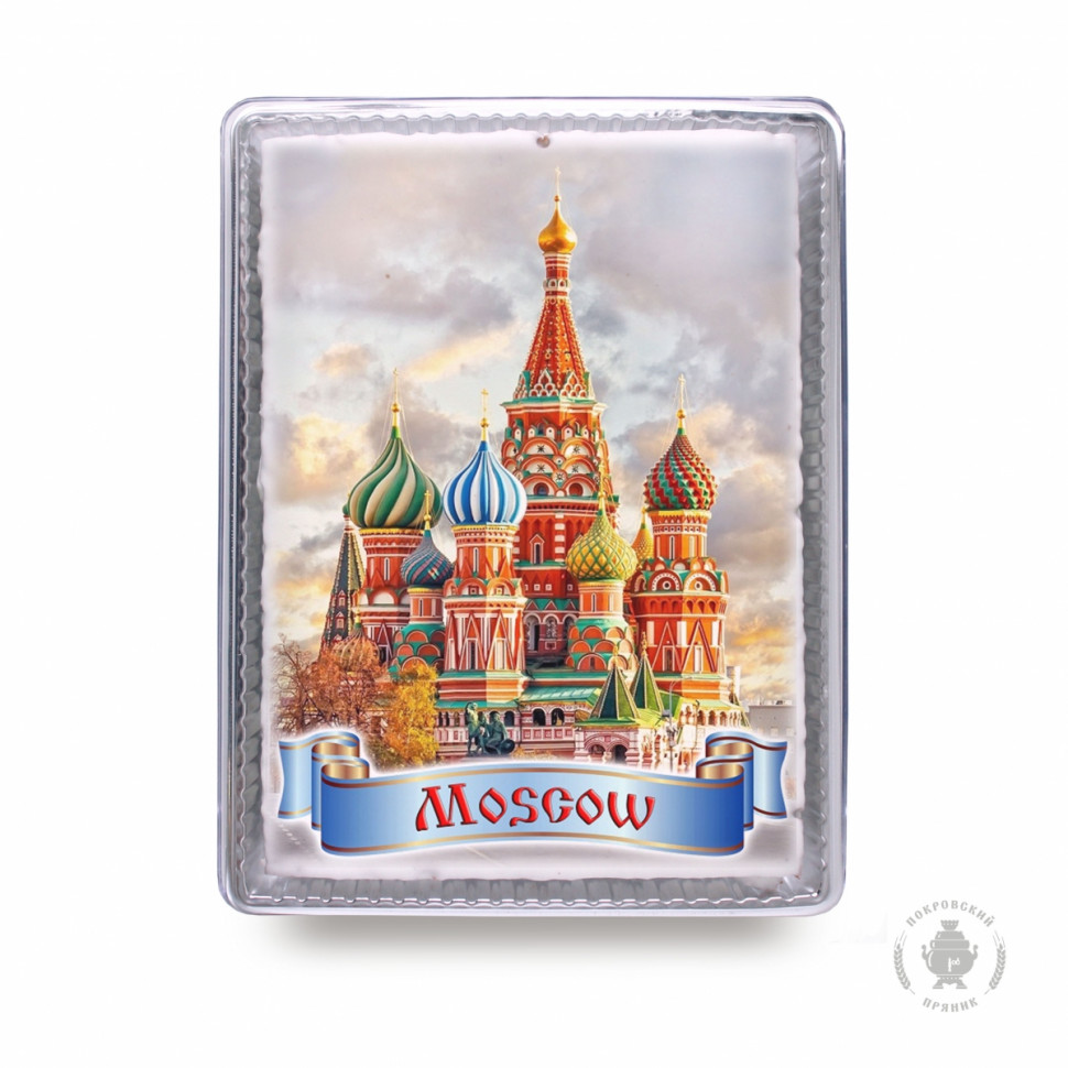  Пряник 600г MOSCOW с фотопечатью (в подарочной пластиковой упаковке)  в Махачкале